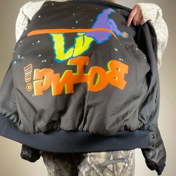 Duke Vintage Varsity Reversible Jacket W/ Leather Sleeves - Picture 5 of 5